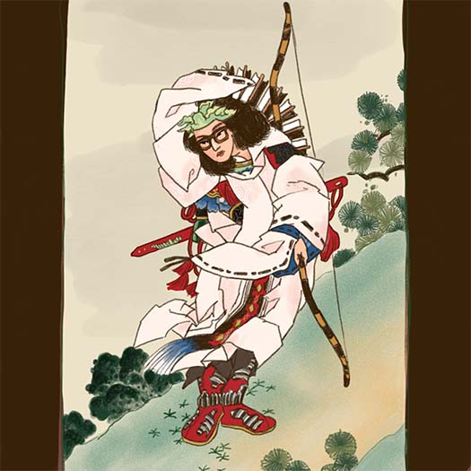 The Legendary Empress Jingū by Studio of Katsushika Hokusai